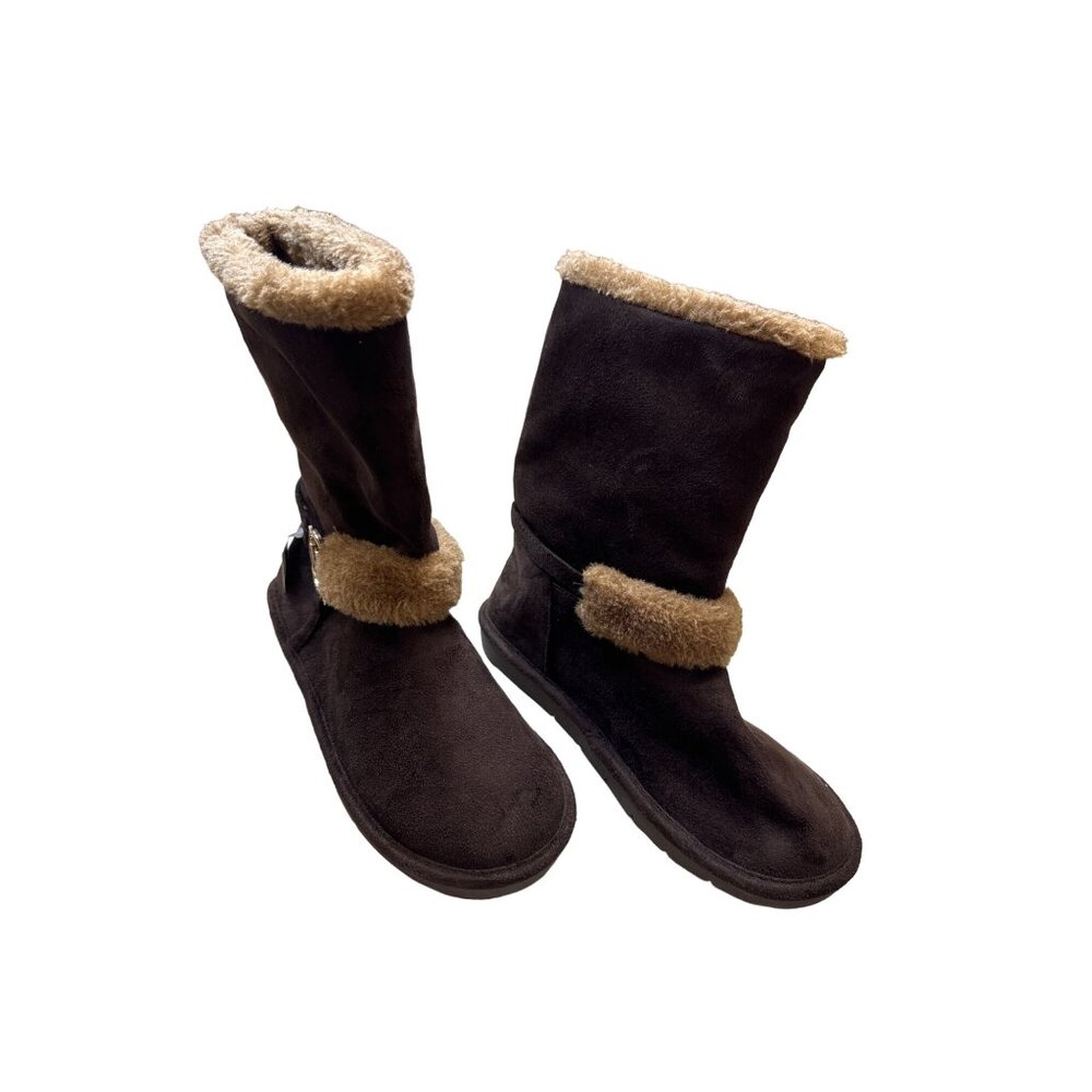 Michael Kors women’s brown faux fur ankle boots shoes size 3 SKU 3807